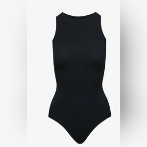 Commando Bodysuit One size Fits All! Black high neck!
